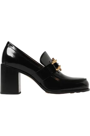 Bottega Veneta Buty, Kobieta, Czarny, 36 EU, Czarne skórzane Loafer Obcasy