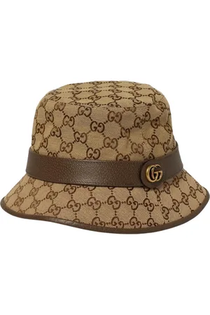 Gucci Akcesoria, Mężczyzna, brązowy, L, Brązowy kapelusz Fedora z szerokim rondem