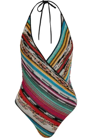 Missoni Stroje kąpielowe, Kobieta, Wielobarwność, S, Len, Elegancka Kolekcja Strojów Kąpielowych Ss 25