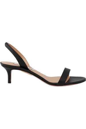 Aquazzura Buty, Kobieta, Czarny, 36 EU, Czarne sandały na szpilce So Nude