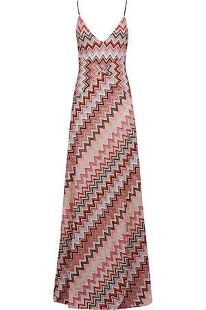 Missoni Sukienki, Kobieta, Wielobarwność, S, Elegancka Różowa i Fioletowa Sukienka