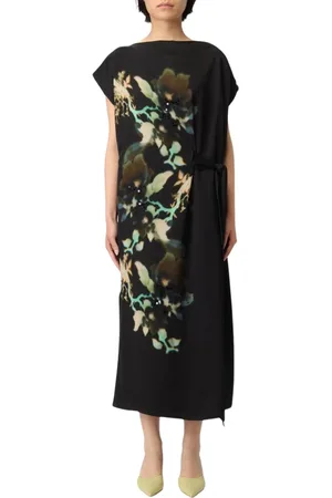 Paul Smith Sukienki, Kobieta, Czarny, L, Elegancka Czarna Sukienka Midi