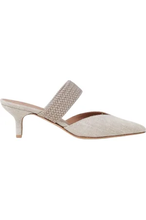 MALONE SOULIERS Buty, Kobieta, Beżowy, 36 EU, Eleganckie Beżowe Kitten Heel Mules