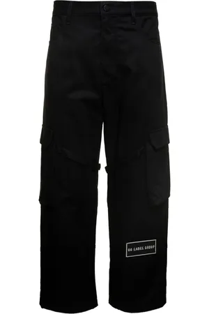 44 Label Group Spodnie, Mężczyzna, Czarny, S, Bawełna, Eleganckie proste spodnie