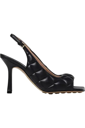 Bottega Veneta Buty, Kobieta, Czarny, 36 EU, Czarne Slingback Obcasy Sandały