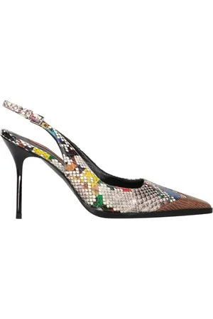 Missoni Buty, Kobieta, Wielobarwność, 37 EU, Python Print Slingback Szpilki