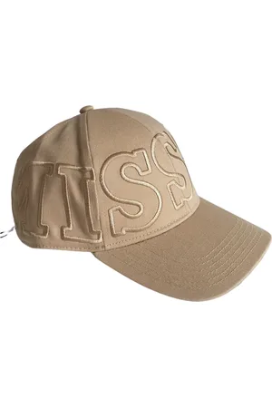 Missoni Akcesoria, Kobieta, Beżowy, ONE SIZE, Bawełna, Wielokolorowy Bawełniany Kaptur Baseballowy