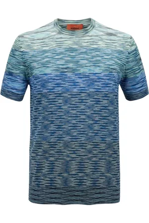 Missoni Koszulki, Mężczyzna, Niebieski, M, Stylowe T-shirty i Pola