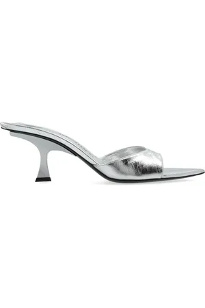 The Attico Buty, Kobieta, Szary, 37 EU, Klapki na obcasie `Bes`