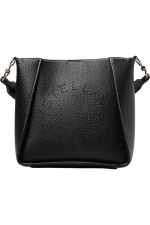 Stella McCartney Torebki, Kobieta, Czarny, ONE SIZE, Torba Mini Torebka z Perforowanym Logo