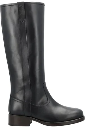 A.P.C. Buty, Kobieta, Czarny, 40 EU, Czarne skórzane płaskie buty