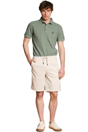Masons Szorty, Mężczyzna, Biały, S, Bawełna, Bermudy Chino w kolorze off