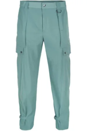 Emporio Armani Spodnie, Mężczyzna, Zielony, S, Zielone męskie spodnie outdoorowe