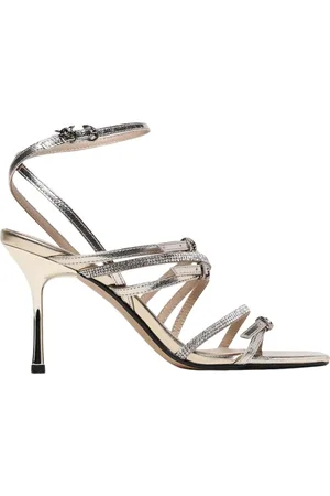 Pinko Buty, Kobieta, Żółty, 36 EU, Złote Szpilki Sandały