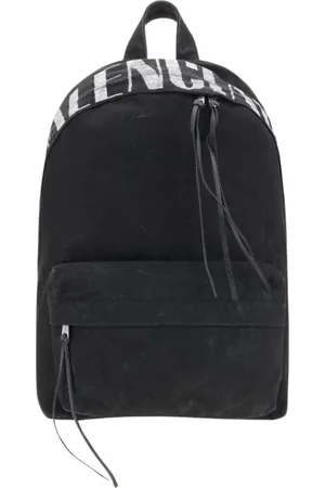 Balenciaga Torebki, Mężczyzna, Czarny, ONE SIZE, Len, Elegancki Luksusowy Plecak Męski Czarny