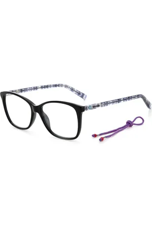M Missoni Akcesoria, Kobieta, Wielobarwność, ONE SIZE, Bicolor Okulary Ramki Acetanowe Kobiety Czarnoszare
