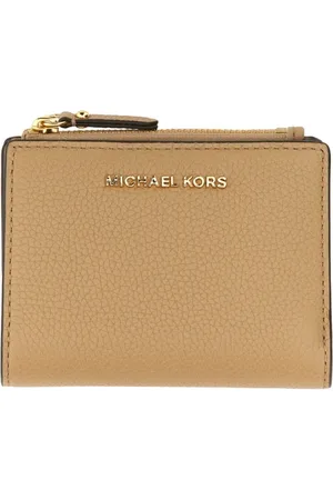 Michael Kors Akcesoria, Kobieta, Beżowy, ONE SIZE, Skóra, Portfel Billfold