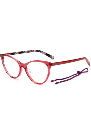 M Missoni Akcesoria, Kobieta, Czerwony, ONE SIZE, Czerwone oprawki z octanu dla kobiet