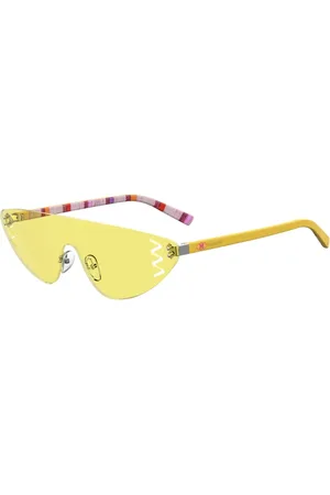 Missoni Akcesoria, Kobieta, Żółty, ONE SIZE, Stylowe okulary przeciwsłoneczne dla modnych kobiet