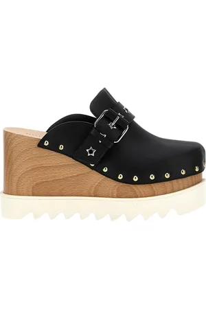 Stella McCartney Buty, Kobieta, Czarny, 39 EU, Czarne Buty na Koturnie Slip-On