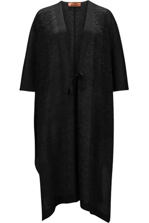 Missoni Kurtki, Kobieta, Czarny, ONE SIZE, Czarne Kurtki dla Stylowego Wyglądu