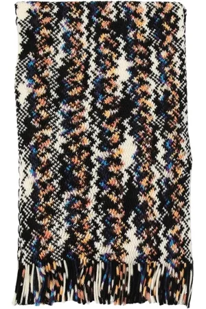 Missoni Akcesoria, Mężczyzna, Wielobarwność, ONE SIZE, Wielokolorowy Krateczka Frędzla Szalik