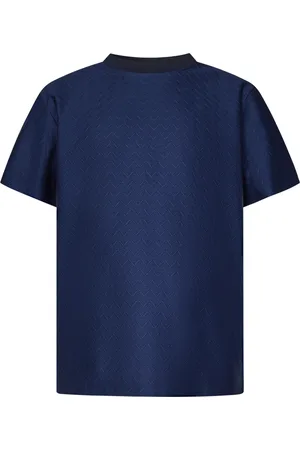 Missoni Koszulki, Mężczyzna, Niebieski, M, Niebieski T-shirt z wzorem Zig-Zag