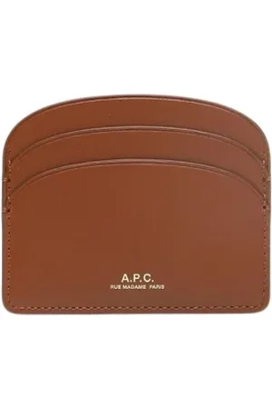 A.P.C. Akcesoria, Kobieta, brązowy, ONE SIZE, Brązowy Portfel na Karty