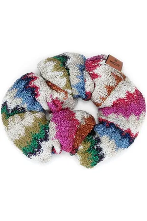 Missoni Akcesoria, Kobieta, Wielobarwność, ONE SIZE, Różowy Marszczony Dodatek Do Włosów