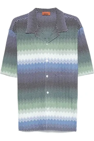 Missoni Koszule, Mężczyzna, Wielobarwność, L, Casual koszula z krótkim rękawem
