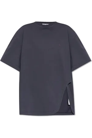 The Attico Koszulki, Kobieta, Fioletowy, S, Bawełna, Logo T-shirt