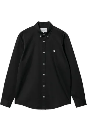 Carhartt Koszule, Mężczyzna, Czarny, M, Bawełna, L/S Madison Shirt