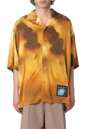 AMBUSH Koszule, Mężczyzna, Żółty, M, Żółta Koszula Tie Dye