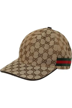 Gucci Akcesoria, Mężczyzna, Beżowy, XL, Monogram Baseball Cap