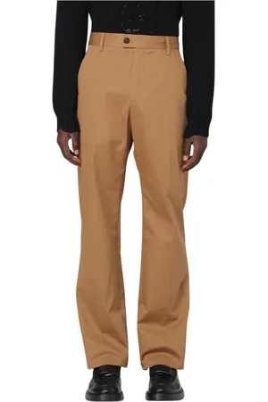 Alexander McQueen Spodnie, Mężczyzna, brązowy, M, Granatowe Straight Leg Spodnie