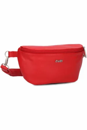 Zwei Torebki, unisex, Czerwony, ONE SIZE, Modna torba biodrowa w jednym kolorze
