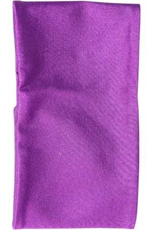 Dolce & Gabbana Akcesoria, Kobieta, Fioletowy, ONE SIZE, Nylon, Fioletowy Elastyczny Ogrzewacz Szyi Szalik