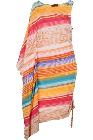 Missoni Sukienki, Kobieta, Wielobarwność, M, Kaftan z wiskozy w dzianinie