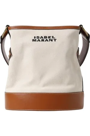 Isabel Marant Torebki, Kobieta, Biały, ONE SIZE, Biała Torebka na Ramię z Kanwy Elegancka