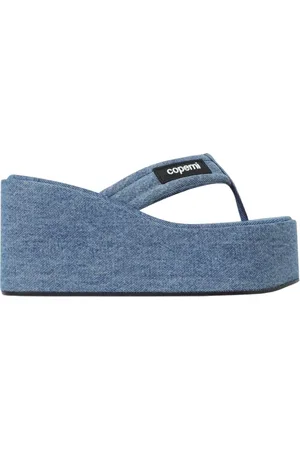 COPERNI Buty, Kobieta, Niebieski, 40 EU, Jeansyowe Sandały na Koturnie