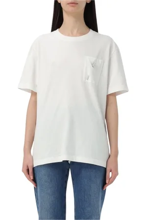 Kenzo Koszulki, Kobieta, Biały, L, Miękki różowy T-shirt z pinezką