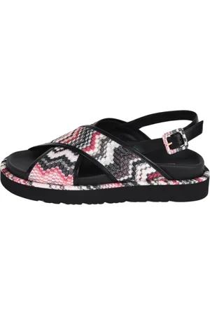 Missoni Buty, Kobieta, Wielobarwność, 38 EU, Skóra, Sandały z Paskami Allan Model
