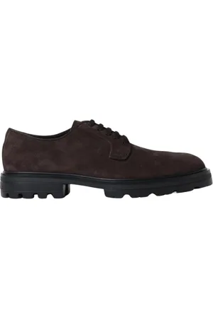 Hogan Buty, Mężczyzna, brązowy, 40 1/2 EU, Zamsz, Buty Derby z Grubą Podeszwą zamszowe