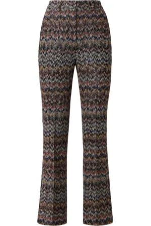 Missoni Spodnie, Kobieta, Wielobarwność, M, Niebieskie Stylowe Spodnie