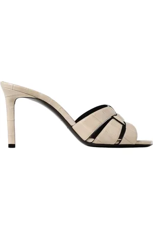 Saint Laurent Buty, Kobieta, Beżowy, 36 EU, Lodówka Skórzane Szpilki