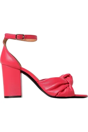 Via Roma Buty, Kobieta, Różowy, 38 EU, Skórzane obcasy z węzłami