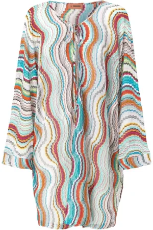 Missoni Sukienki, Kobieta, Wielobarwność, M, Letnia Krótka Sukienka Cover Up