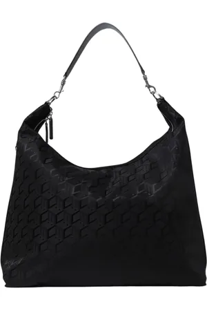 MCM Torebki, Kobieta, Czarny, ONE SIZE, Nylon, Czarna Torba na Ramię ze Stylem