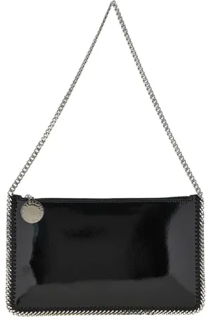 Stella McCartney Torebki, Kobieta, Czarny, ONE SIZE, Bordowy Portfel na Rantce Zamykanie na Zamek