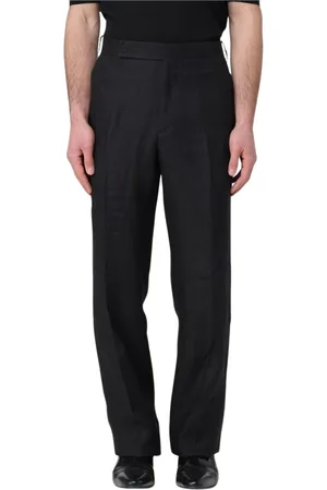 LARDINI Spodnie, Mężczyzna, Czarny, XL, Klasyczne Spodnie Formalne